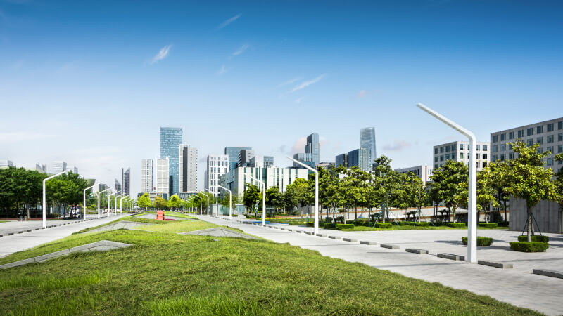 A city running on renewable energy